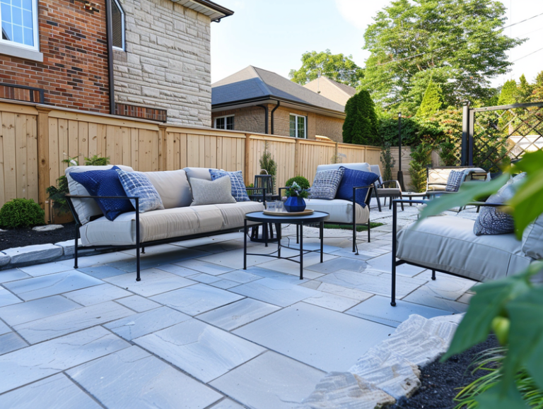 small UK patio garden